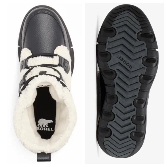 Sorel Women's Explorer II Joan Cozy Winter Boot In Black Sea Salt Size 9.5 - Picture 4 of 16